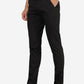 Black Solid Neo Fit Casual Trouser | Greenfibre