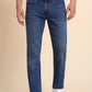 Mid Blue Washed Straight Fit Jeans | Greenfibre