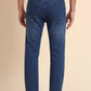 Mid Blue Washed Straight Fit Jeans | Greenfibre