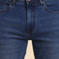 Mid Blue Washed Straight Fit Jeans | Greenfibre