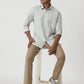 Light Green Checked Smart Fit Semi Casual Shirt | Greenfibre