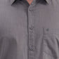 Grey Solid Slim Fit Casual Shirt | Greenfibre