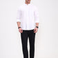 White Solid Slim Fit Casual Shirt | Greenfibre