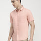 Orange Solid Slim Fit Casual Shirt | Greenfibre
