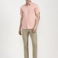 Orange Solid Slim Fit Casual Shirt | Greenfibre