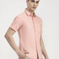 Orange Solid Slim Fit Casual Shirt | Greenfibre