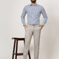 Light Grey Solid Neo Fit Casual Trouser | Greenfibre