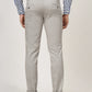 Light Grey Solid Neo Fit Casual Trouser | Greenfibre