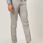 Light Grey Solid Neo Fit Casual Trouser | Greenfibre