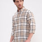 Beige Checked Casual Shirt | Greenfibre