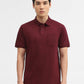 Wine Solid Slim Fit Polo T-Shirt | Greenfibre