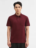 Wine Solid Slim Fit Polo T-Shirt | Greenfibre