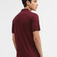 Wine Solid Slim Fit Polo T-Shirt | Greenfibre