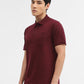 Wine Solid Slim Fit Polo T-Shirt | Greenfibre