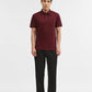 Wine Solid Slim Fit Polo T-Shirt | Greenfibre