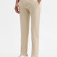 Beige Solid Super Slim Fit Casual Trouser | Greenfibre