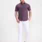Voilet Solid Slim Fit Casual Shirt | Greenfibre
