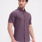 Voilet Solid Slim Fit Casual Shirt | Greenfibre