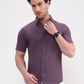 Voilet Solid Slim Fit Casual Shirt | Greenfibre