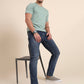 Mid Blue Washed Narrow Fit Jeans | Greenfibre