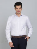 White Checked Regular Fit Formal Shirt | Greenfibre