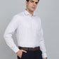 White Checked Regular Fit Formal Shirt | Greenfibre