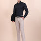Grey Printed Slim Fit Party Wear Shirt | Greenfibre