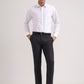 Grey Solid Slim Fit Formal Trouser | Greenfibre
