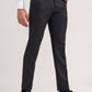 Grey Solid Slim Fit Formal Trouser | Greenfibre