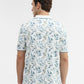 White Printed Slim Fit Polo T-Shirt | Greenfibre