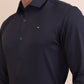 Dark Grey Solid Slim Fit Party Wear Shirt | Greenfibre