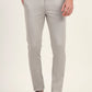 Light Grey Solid Super Slim Fit Casual Trouser | Greenfibre