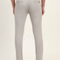 Light Grey Solid Super Slim Fit Casual Trouser | Greenfibre