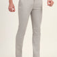 Light Grey Solid Super Slim Fit Casual Trouser | Greenfibre