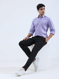 Black Solid Slim Fit Club Wear Trouser | Greenfibre