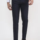 Blue Solid Super Slim Fit Formal Trouser | Greenfibre