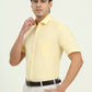 Light Yellow Solid Regular Fit Formal Shirt | Greenfibre