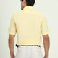 Light Yellow Solid Regular Fit Formal Shirt | Greenfibre