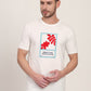 White Printed Slim Fit T-Shirt | JadeBlue
