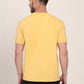 Yellow Printed Slim Fit T-Shirt | JadeBlue