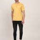 Yellow Printed Slim Fit T-Shirt | JadeBlue