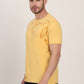 Yellow Printed Slim Fit T-Shirt | JadeBlue