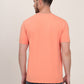 Peach Printed Slim Fit T-Shirt | JadeBlue