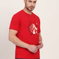 Red Printed Slim Fit T-Shirt | JadeBlue
