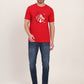 Red Printed Slim Fit T-Shirt | JadeBlue