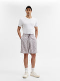 Purple Printed Regular Fit Shorts | Greenfibre