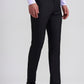 Black Printed Slim Fit Formal Trouser | Greenfibre