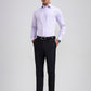Black Printed Slim Fit Formal Trouser | Greenfibre