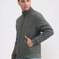 Olive Green Solid Slim Fit Winter Jacket | Greenfibre