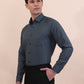 Green Checked Slim Fit Formal Shirt | Greenfibre